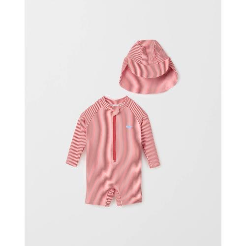 Target Baby Textured Rashsuit Swim Set with Hat - Kmart