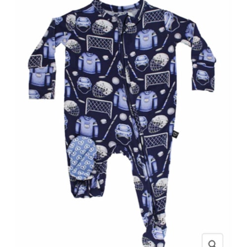 Hockey Zippered Footie