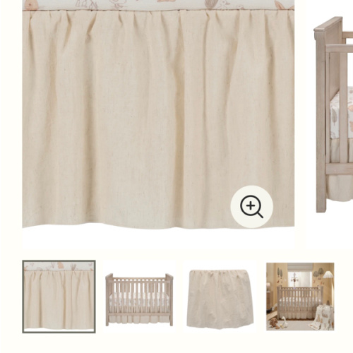 Creamy Ivory Crib Skirt