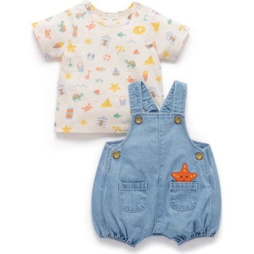 Resort Overall & Tee Set, 0-3M