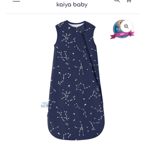 All Season Sleeveless Sleep Sack 1.0 TOG - Organic Cotton & Camel Wool - Constellation