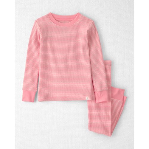 Toddler Girl 2-Piece Organic Cotton Ribbed Pajama Set in Stripes - Little Planet | Carter's