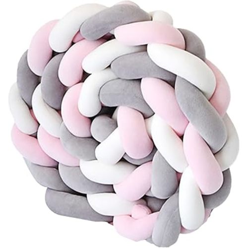 2025 Decorative Cushions Can be Placed on The Sides and Corners of Beds and Sofas, Giving You All-Around Protection (Pink, 78.74in)