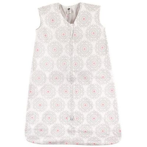 Hudson Baby Infant Girls Cotton Sleeveless Wearable Sleeping Bag, Sack, Blanket, Floral, 12-18 Months