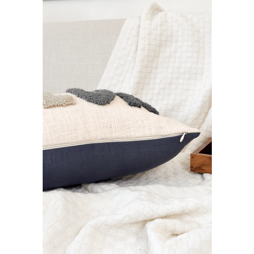 Personalized 2 Sided Pillow Cover with colored Back