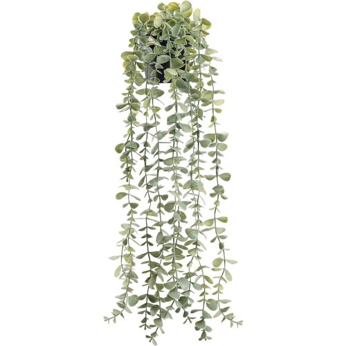 Der Rose Fake Eucalyptus Hanging Plant for Boho Bathroom Wall Art Decor