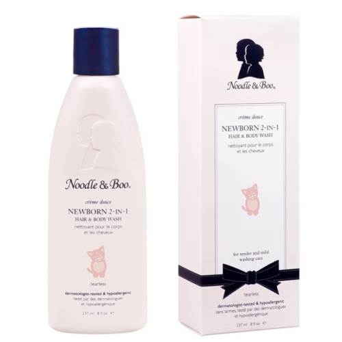 Noodle & Boo Newborn 2-in-1 Baby Shampoo and Body Wash, Tear-Free, Hypoallergenic, Baby Bath Essentials, Moisturizing, pH-Balanced, Vitamin-Enriched, Pediatrician-Tested