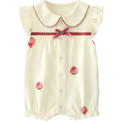 Ohrwurm Baby Boys Girls Romper Cartoon Printed Short Sleeve One-Piece Beach Outfit Summer Clothes