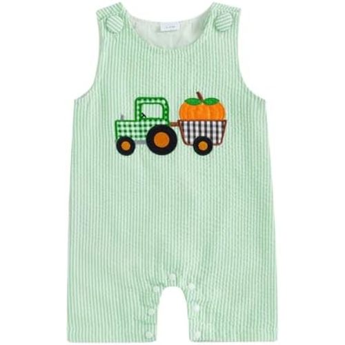 YINGISFITM My First Thanksgiving Baby Boy Outfit Turkey Romper Sleeveless Jumpsuit Newborn Thanksgiving Clothes for Boys