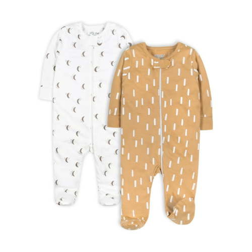 Little Star Organic Baby Unisex Sleep 'N Play Footed Pajamas, 2-Pack, Sizes Newborn-9 Months