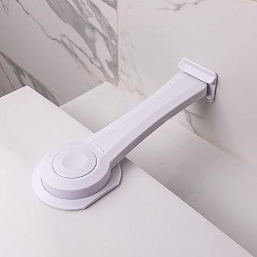 2-Pack Toilet Locks Baby Proof - Toilet Seat Locks for Toddlers with Adhesive - Toilet Latches Child Safety - No Tools Required