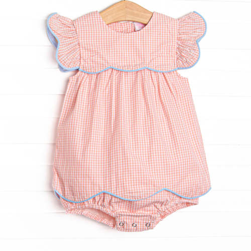 Sweet As A Peach Skirted Bubble, Orange – Stitchy Fish