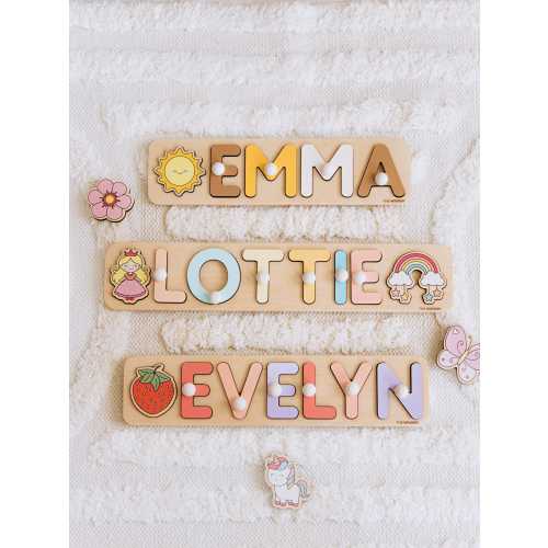 Wooden Name Puzzle. Personalized Name Puzzle. Custom Gifts for Kids. New Baby Gift. Baby Girl Nursery Decor. Nephew Gift. Baby Keepsake.