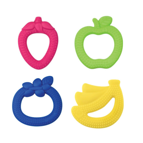 i play.® by Green Sprouts® Fruit Teethers made from Silicone (4 pack)
