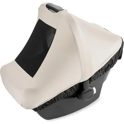 Skip Hop All Seasons Baby Car Seat Cover 4 in 1 Universal Fit with UPF40+ Sunshade and Water Resistant Fabric Oat
