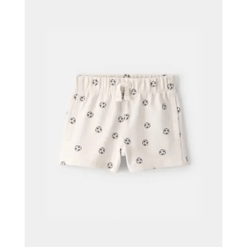 Baby Soccer French Terry Shorts - Ivory | Carter's
