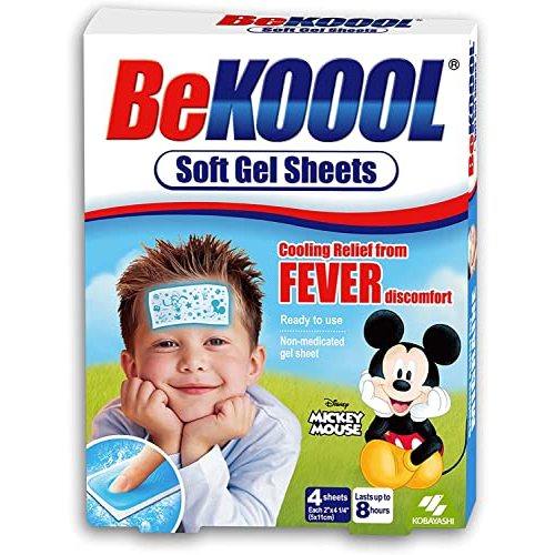 Be Koool Soft Gel Sheets for Kids, 4 Count Per Box (6 Boxes) by BeKoool