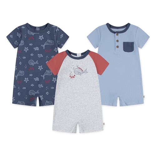 HUGGIES unisex-baby Multi-pack Short Sleeve Romper
