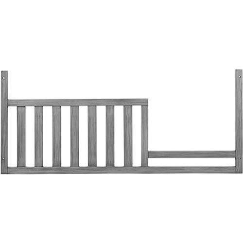 Soho Baby Chandler Crib to Toddler Bed Guard Rail Conversion Kit, Graphite Gray, GreenGuard Gold Certified