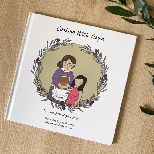 Cooking with Yiayia Greek bilingual children's book