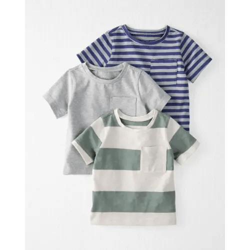 Baby 3-Pack Organic Cotton Pocket Tees - Little Planet | Carter's