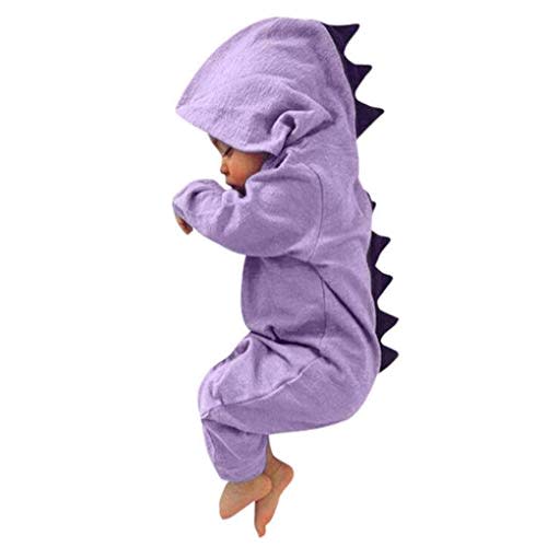 Noubeau Interesting Infant Baby Kids Cartoon Dinosaur Hooded Romper Jumpsuit Layette Sets Clothes