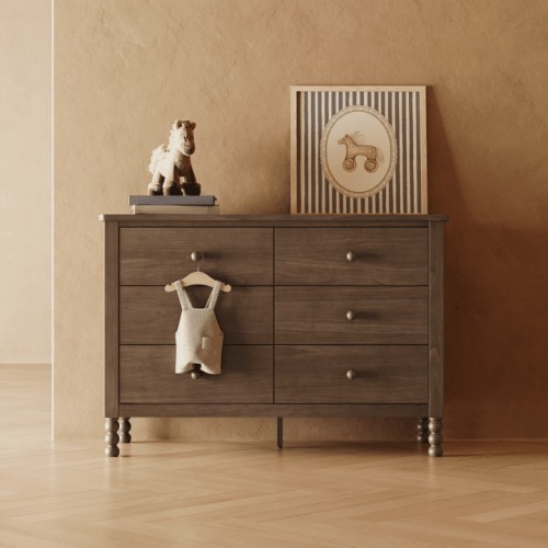 Art of Nursery by Storkcraft Rio 6 Drawer Nursery Dresser, Hazelnut