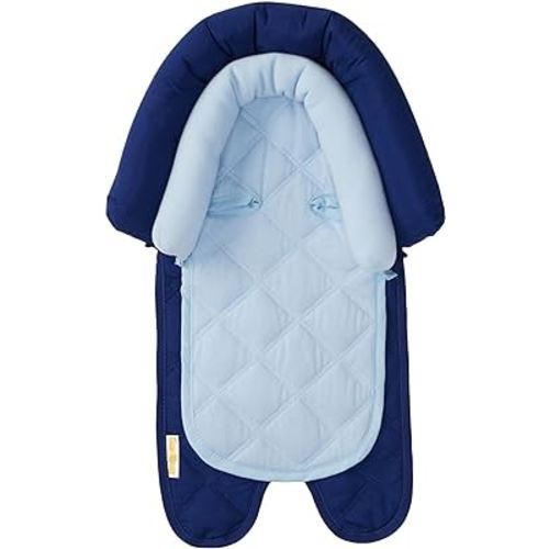 Travel Bug Baby & Toddler 2-in-1 Head Support Duo Head Support for Car Seats, Strollers & Bouncers - Blue