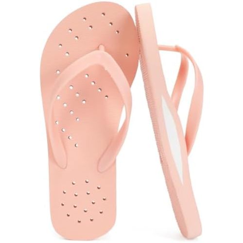 STQ Shower Shoes for Women Pool Beach Flip Flops with Arch Support Quickly Dry