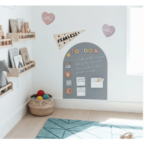 Arch Magnetic Art Wall Decal, Stone Grey (Mini)