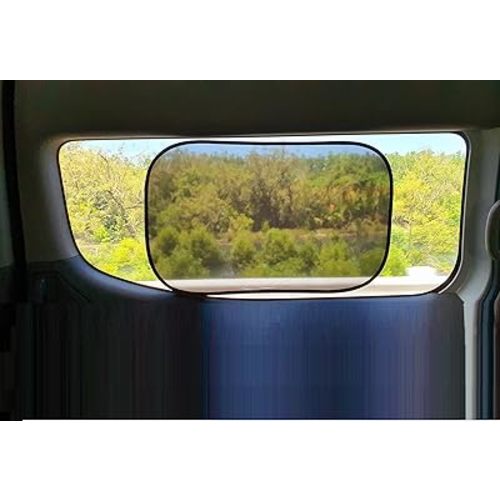 Car Window Shades - Certified 99.79% UVA & 99.95% UVB sun protection. Award winning car sun shade for side windows. 4 Pack (2 Transparency options) 25" x 16" -window shade for car baby by Kinder Fluff