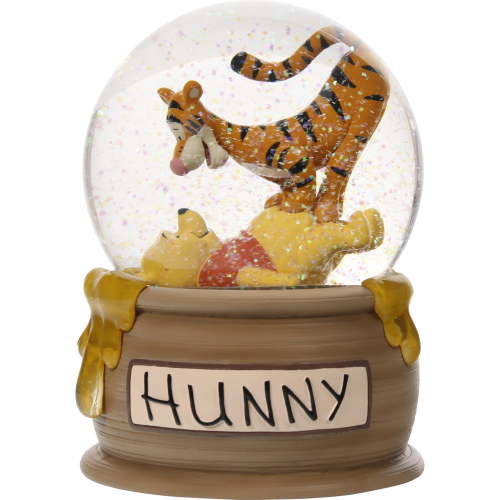 Precious Moments 241703 What A Pal What A Bear What A Friend Disney Winnie The Pooh Resin/Glass Musical Snow Globe