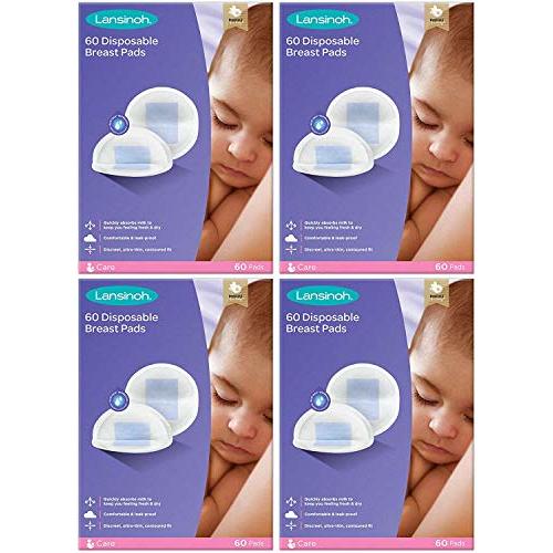 Lansinoh Nursing Pads Stay Dry 60 Each ( Pack of 4 )