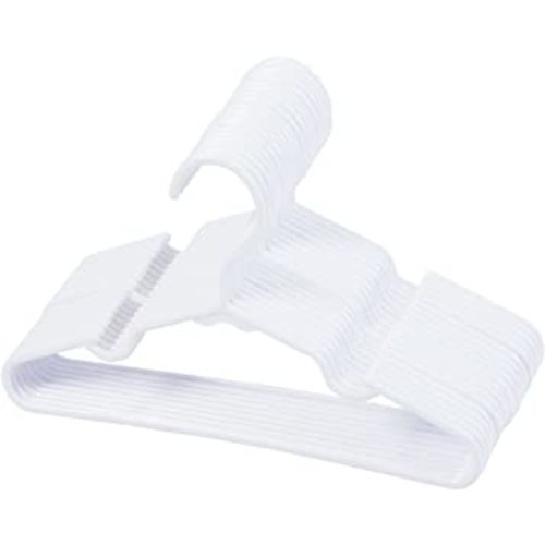 50 pcs White Baby Nursery Closet Hangers,Non-Slip Laundry Infant Pant Hanger for Newborn Clothes Gift,Ultra-Thin Child Coat Hanger for Girl Boy Toddler Kid
