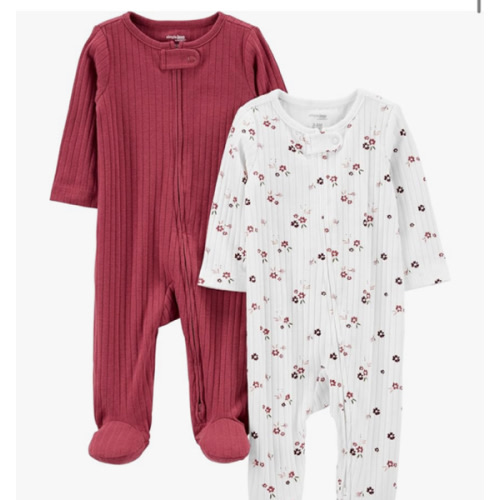 Simple Joys by Carter's baby 2-pack 2-way Zip Textured Sleep and Play