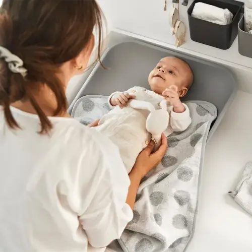 Leander Foam Matty Change Mat - Pearl Grey | Baby Bunting AU