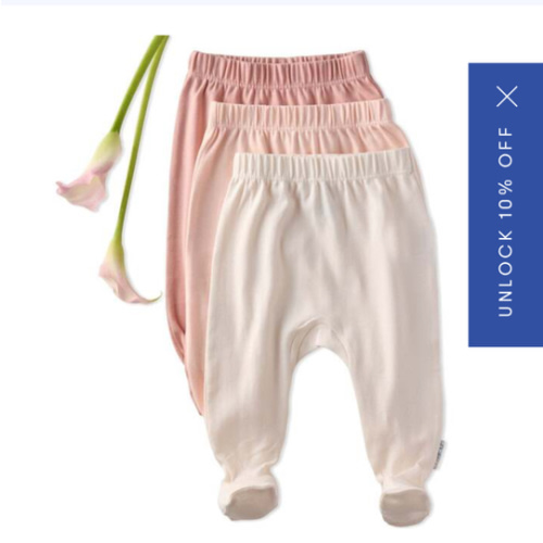 FALLON 3-Pack Footed Pants, Sorbet - butterblu | Maisonette
