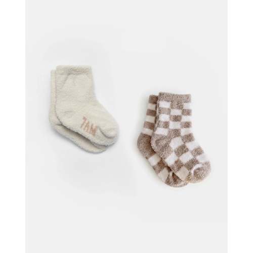 Chenille Socks • Checkers Two Pack