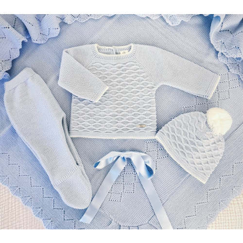 Blue Knit Set – Ella Marina Baby