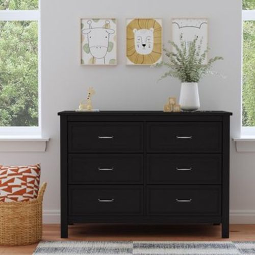 DaVinci Charlie 6-Drawer Double Dresser - Ebony