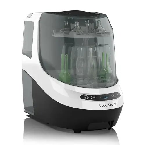 Baby Brezza Bottle Washer Pro Bottle Washer, Sterilizer & Dryer- No Sink Hookup, All-in-One Cleaner for Bottles, Parts & Sippy Cups-Fast, Effortless, Time-Saving Cleaning with No Hand Washing Required