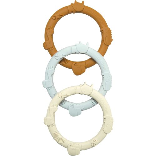 Loulou Lollipop Wild Teething Ring Set (Ginger Honey)