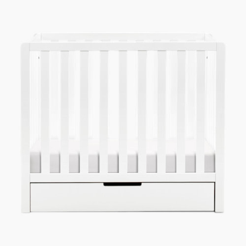 Carter's by daVinci Colby 4-in-1 Convertible Mini Crib with Trundle - White