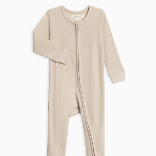 Kit Ribbed Zipper Sleeper