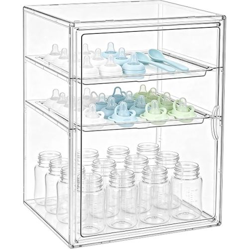 Baby Bottle Organizer for Countertop Cabinet Storage