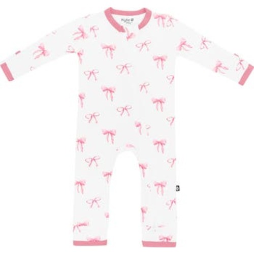 Bow Zip-Up Romper, 6-12M