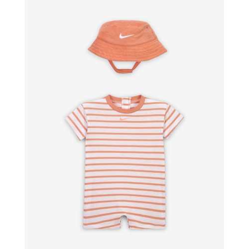 Nike Baby Short Sleeve Romper with Bucket Hat. Nike.com
