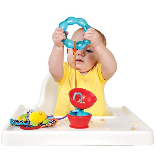 Grapple Baby Suction High Chair Toy Tether Holder Leash Strap - Red
