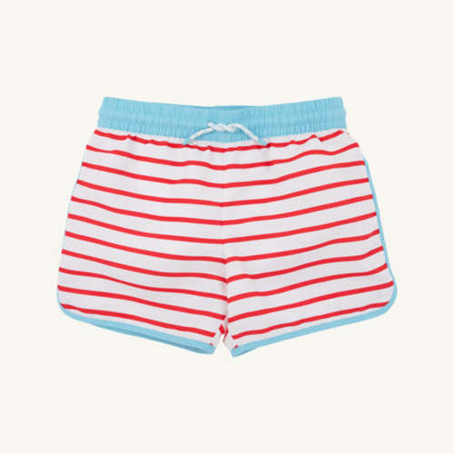 Tanner Trunks - Richmond Red Stripe with Belhaven Blue