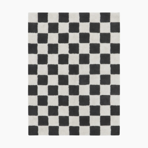 Lorena Canals Kitchen Tiles Washable Rug - Darkgrey, 4' X 5' 3"